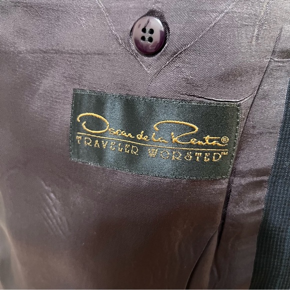 Oscar de la Renta - Classic Black Men's Blazer R 44 - Picture 5 of 5